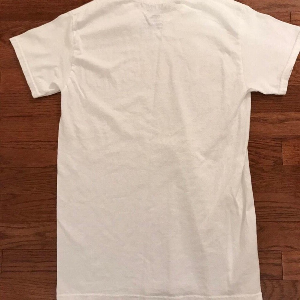 WHITE PINK MALIBU SHIRT BARBIECORE SUMMER BEACH - Picture 3 of 3